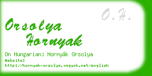 orsolya hornyak business card